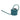 Blue 1L Metal Watering Can
